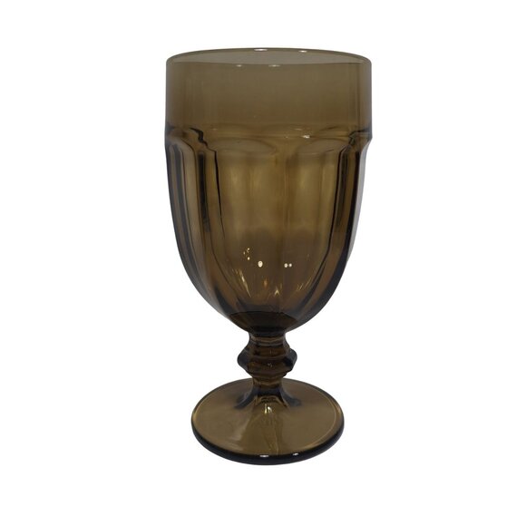 Libbey Gibraltar Duratuff Amber Ice Tea Water Goblet 7" Durable Glassware - Picture 1 of 9